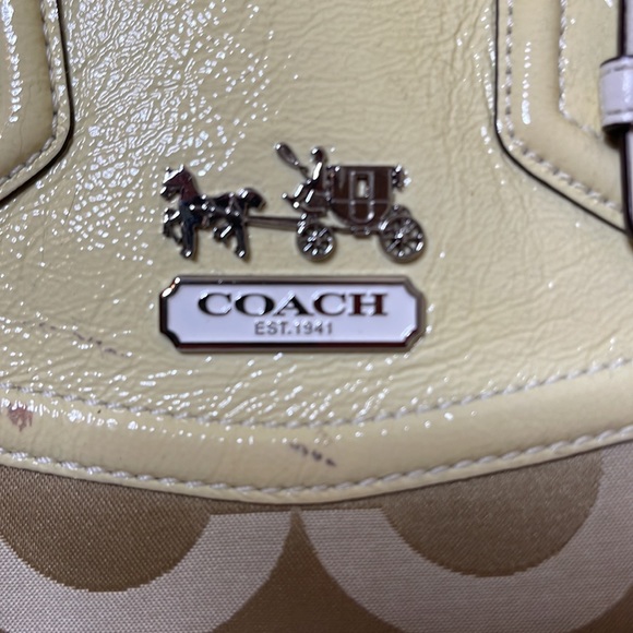 👜Coach Madison Op Art Sateen Carryall - Picture 4 of 16